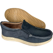 Gents Black Color Soft Premium Leather Moccasin Casual Shoe image