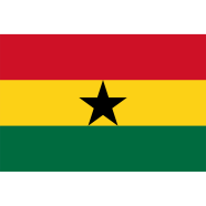Ghana Flag FIFA World Cup 2026 Printed Polyester Fabric image