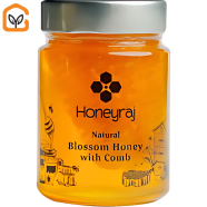 Ghorer Bazar Natural Blossom Honey With Comb 450 gm image