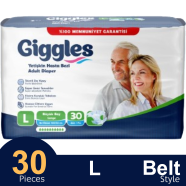 Giggles Adult Diaper Jumbo Belt Large 30 Pcs image