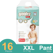 Giggles Pant System Baby Diaper Pants (XXL) (17Kg) (16 Pcs) image