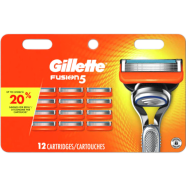 Gillette Fusion 5 Razor Blades - 12 Cartridges image