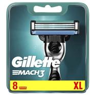 Gillette Mach 3 -Bladed Cartridges With Comfort Gel Bar Pack of 8 image