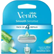 Gillette Venus Smooth Glidestrip Aloe Vera Extracts Razor Blades For Women 4 pcs image