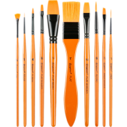 Giorgione Acrylic Color Paint Brushes with wallet image