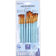 Giorgione G-1200F/S/L Nylon Hair Paint Brushes 12 Pcs set image