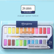 Giorgione Premium Solid Water Colour Cakes 24 Shades image