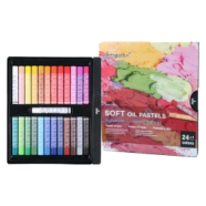 Giorgione Super Soft Artist Oil Pastels Set 3D Painting 24 Classic Colour image