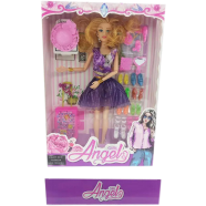 Girl Angela Stylish Barbie Doll (barbie_b_mini_shoe_p) - Purple icon