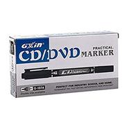 Gixin CD/DVD/OHP Marker Pen - Black (4pcs) icon