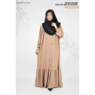Glam Touch Abaya Al-Bashira Front Open Snap Button Abaya image