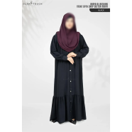 Glam Touch Abaya Al-Bashira Front Open Snap Button Abaya image