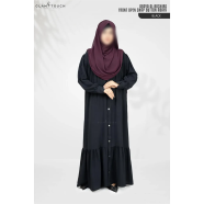 Glam Touch Abaya Al-Bashira Front Open Snap Button Abaya image