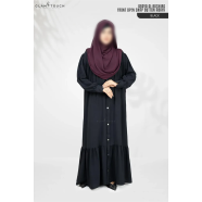Glam Touch Abaya Al-Bashira Front Open Snap Button Abaya image