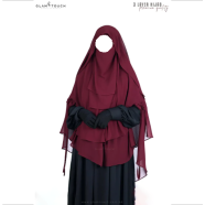 Glam Touch Abru 3 Layer Hijab Niqab Set image