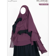 Glam Touch Abru 3 Layer Hijab Niqab Set | 