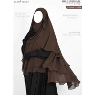 Glam Touch Abru 3 Layer Hijab Niqab Set | image