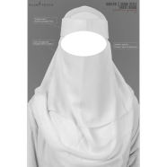 Glam Touch Ameera - Saudi Style Double Part Short Niqab | image
