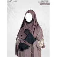 Glam Touch Designer Karchupi Pocket Abaya 