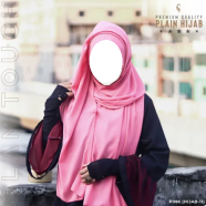 Glam Touch Full Coverage Plain Hijab - Diamond Georgette 