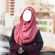 Glam Touch Full Coverage Plain Hijab - Diamond Georgette 
