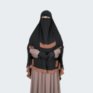 Glam Touch Tohfa Ready Hijab Niqab Set Multicolor image