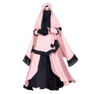 Glam Touch Tohfa – 3 Piece Premium Abaya Set image