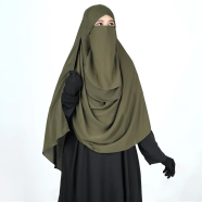 Glam Touch Ummi Instant Ready Hijab And Niqab Set image