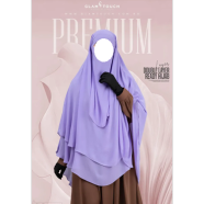 Glam Touch Wafa Double Layer Ready Hijab And Niqab | image