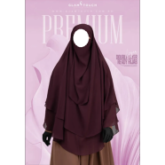 Glam Touch Wafa Double Layer Ready Hijab And Niqab | image