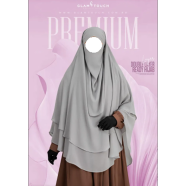 Glam Touch Wafa Double Layer Ready Hijab And Niqab | image