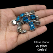 Glass Stones For Diy Craft And Decoration 25Pcs image
