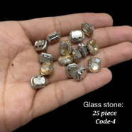 Glass Stones For Diy Craft And Decoration 25Pcs image