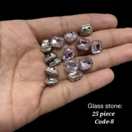 Glass Stones For Diy Craft And Decoration 25Pcs image