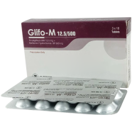 Glifo-M 12.5mg, 500mg Tablet–10's Strip image