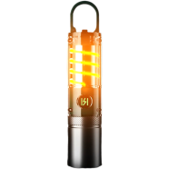 Glimmer 800LM Zoomable LED Torch Flashlight 1200mAh Rechargeable Spotlight with Side Lamp for Camping - Dark Green image