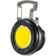 Glimmer Cob Multi Dash Function Mini Keychain Flashlight 500 Mah Usb Type C Rechargeable Torch 500 Lumen With Magnet Bottle Opener Hat Clip And Emergency Work Light image