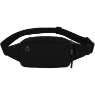 Glimmer Sports Waist Crossbody Bag – Adjustable Pouch, Waterproof Fanny Pack for Women (Black) image