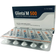 Glinta M 2.5 mg 500 mg Tablet 10's Strip image