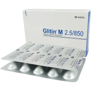 Glitin M 2.5 mg/850 mg Tablet 10's Strip image