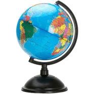 Globe World Earth Atlas Map Ball And Swivel Stand Geography School Educational 14 cm image