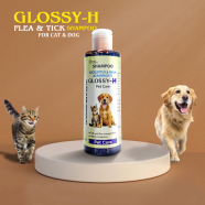 Glossy-H Tick and Flea Management Pet Shampoo For Cats and Dogs 200ml | Pet Shampoo image