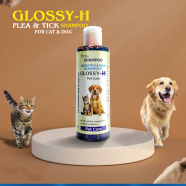 Glossy-H Tick and Flea Management Pet Shampoo For Cats and Dogs 200ml | Pet Shampoo | Glossy-H Pet Shampoo image