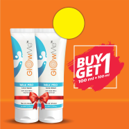 Glowme Milk Pro Face Wash 100ml Buy 1 Get 1 Milk Pro Face Wash 100ml Free image