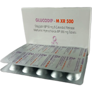 Glucodip Mxr 50 mg 500 mg Tablet 10's Strip image