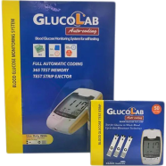 Glucolab Blood Glucose Meter, Vial of 25 strips free with 50 test Strip Combo icon