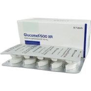 Glucomet Xr 500 mg Tablet 10's Strip image
