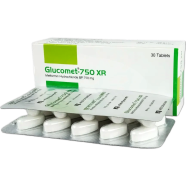Glucomet Xr 750 mg Tablet 10's Strip image