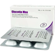 Glucotin Max 750 Mg, 50 Mg Tablet 7'S Strip icon