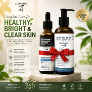 Glutathione Niacinamide Ceramide Serum 30ml Plus Niacinamide 5 Percent Facial Cleanser 100ml (Combo Pack) image